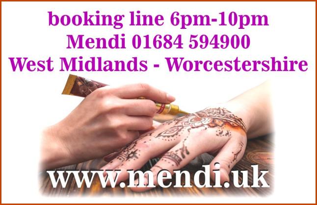 Henna Artist Mendi Business Card